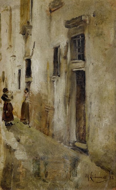 Venetian Alley by Max Liebermann